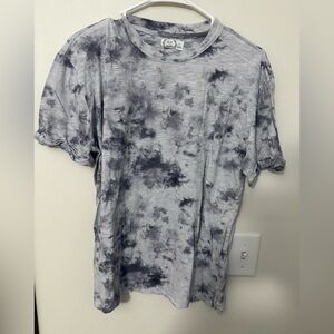 Maurices Women's Short Sleeve Tee - Black Tie-Dye